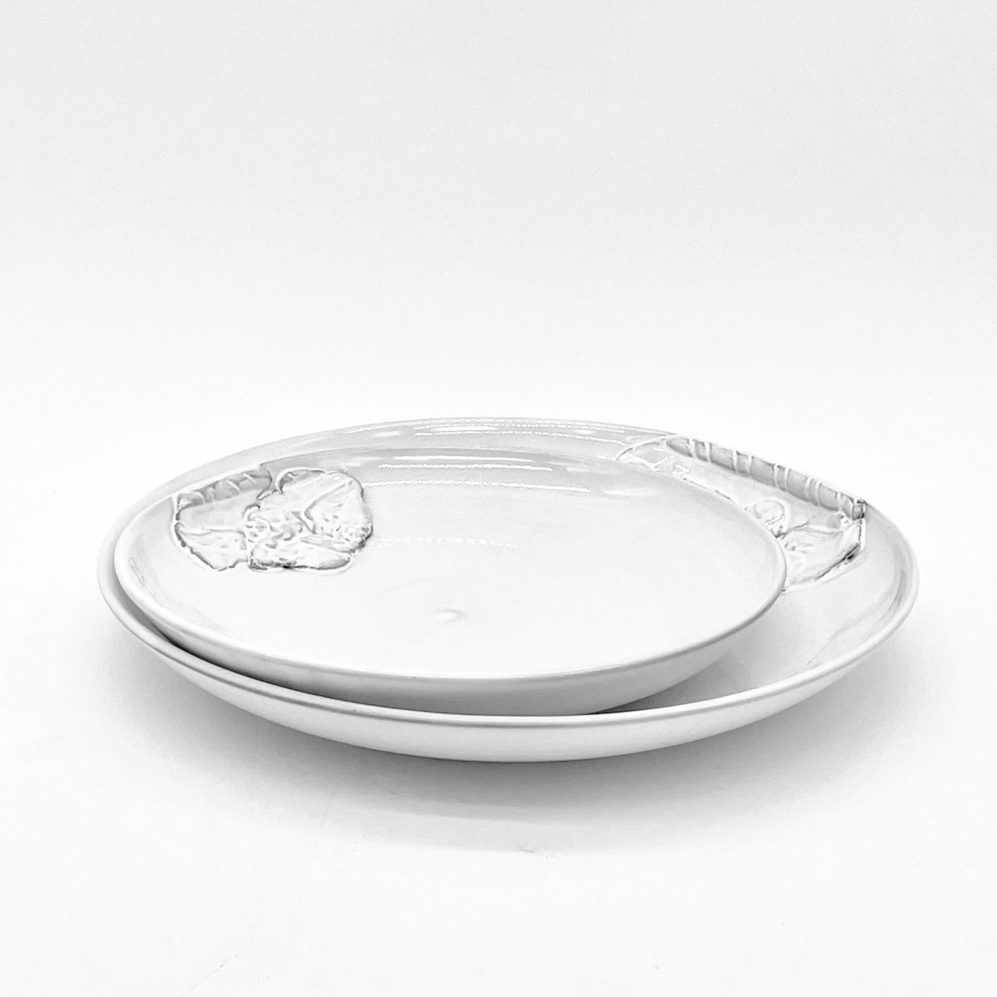 2 x Vestige shallow plate-CARRON-Paris