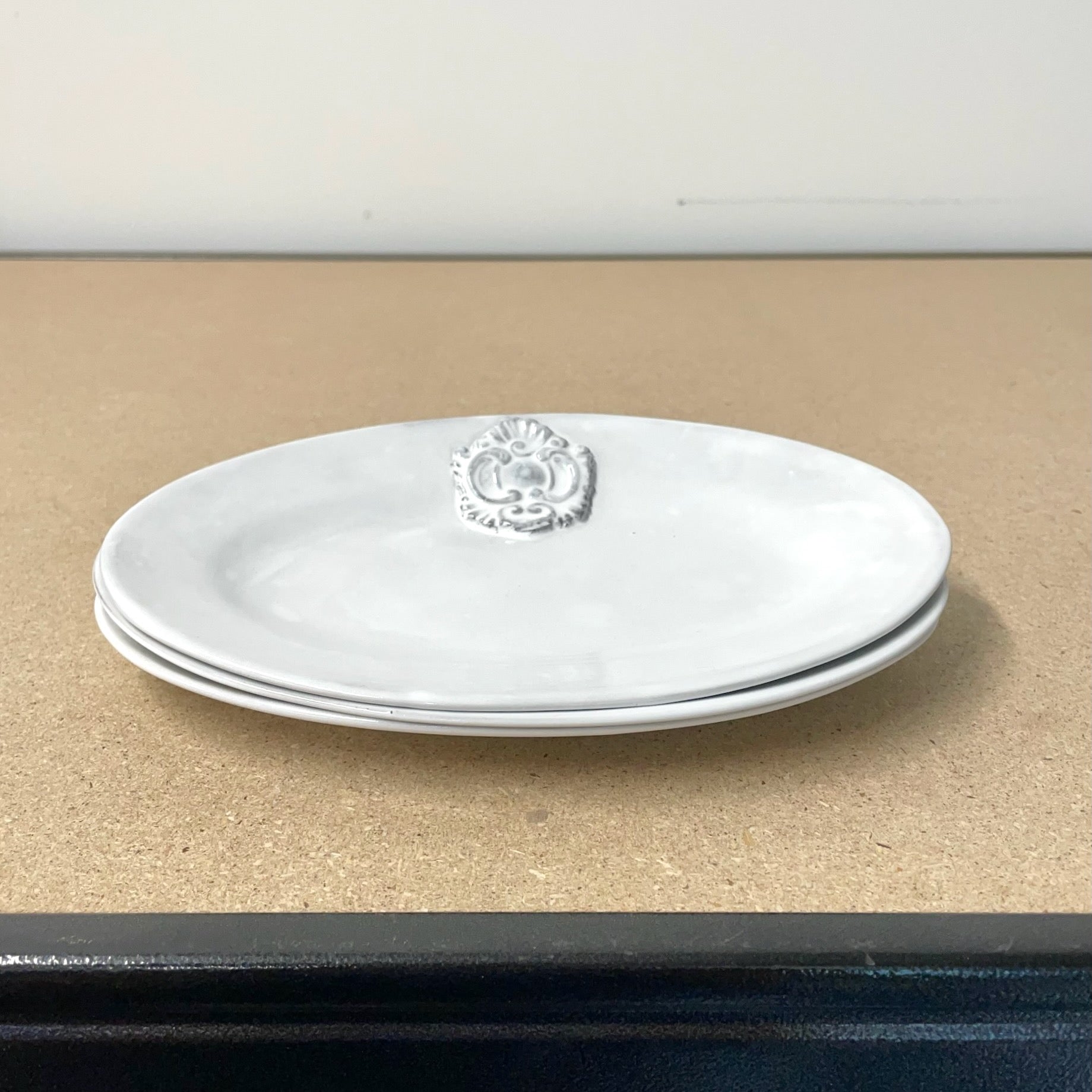 3 x Charles oval platter-21x14 H1-CARRON-Paris