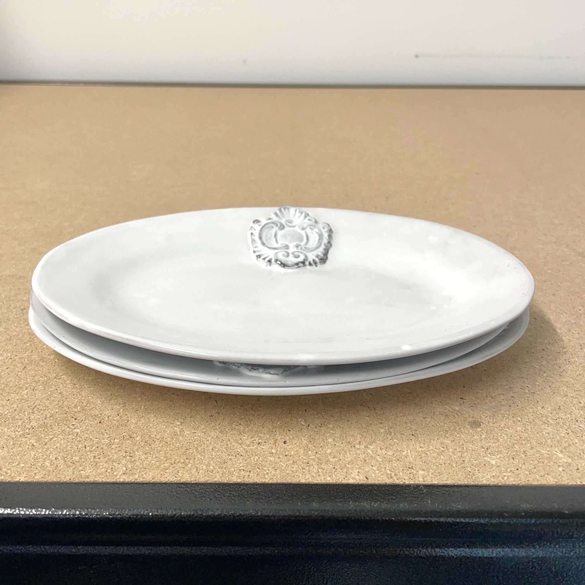 3 x Charles oval platter-21x14 H1-CARRON-Paris