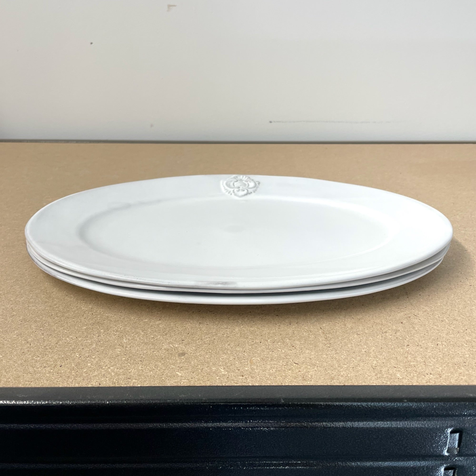 3 x Charles oval platter-33x23 H2-CARRON-Paris