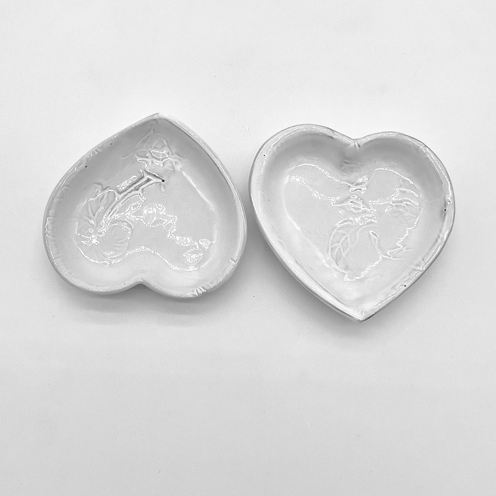 4 x Heart dish-CARRON-Paris