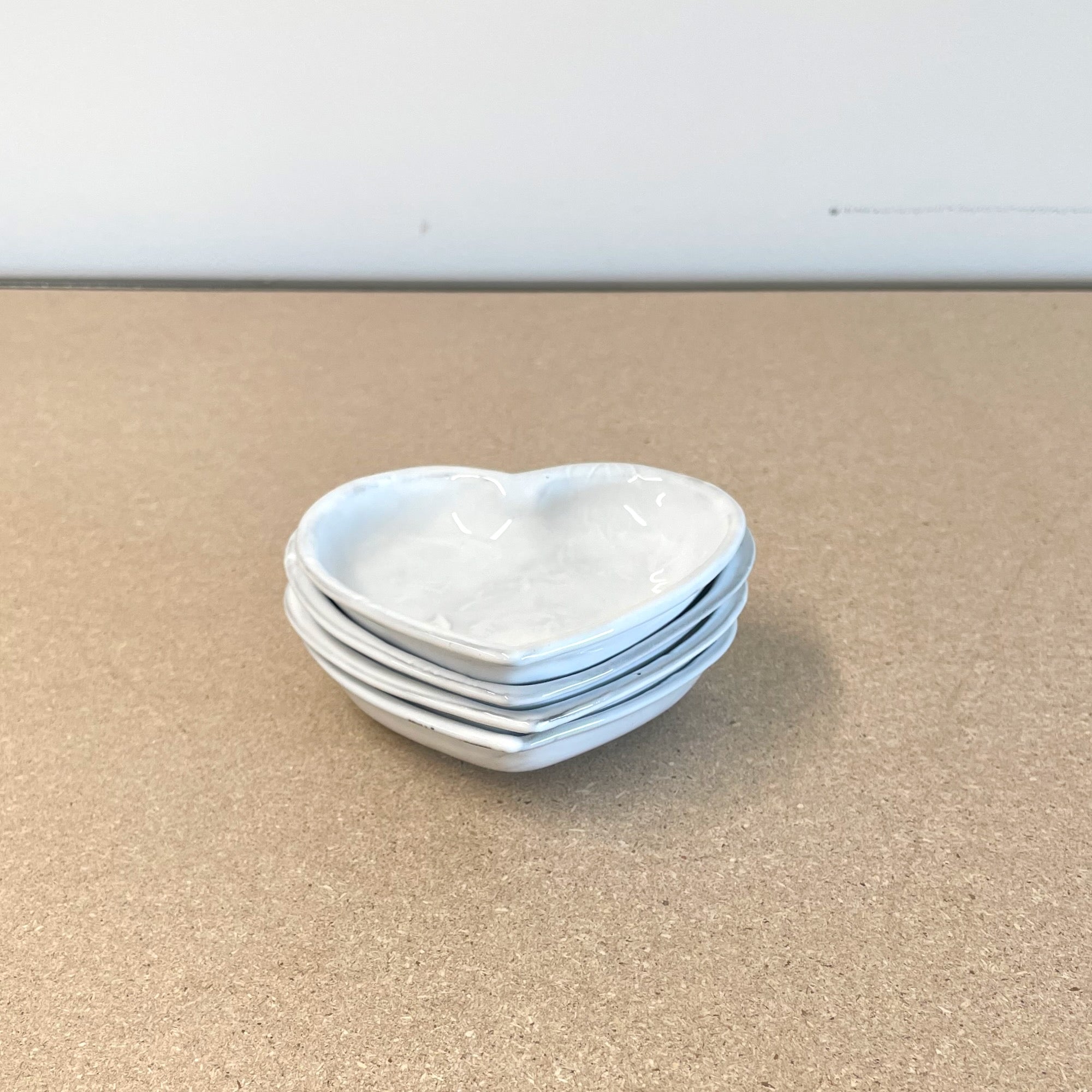 4 x Heart dish-Pivoine-CARRON-Paris