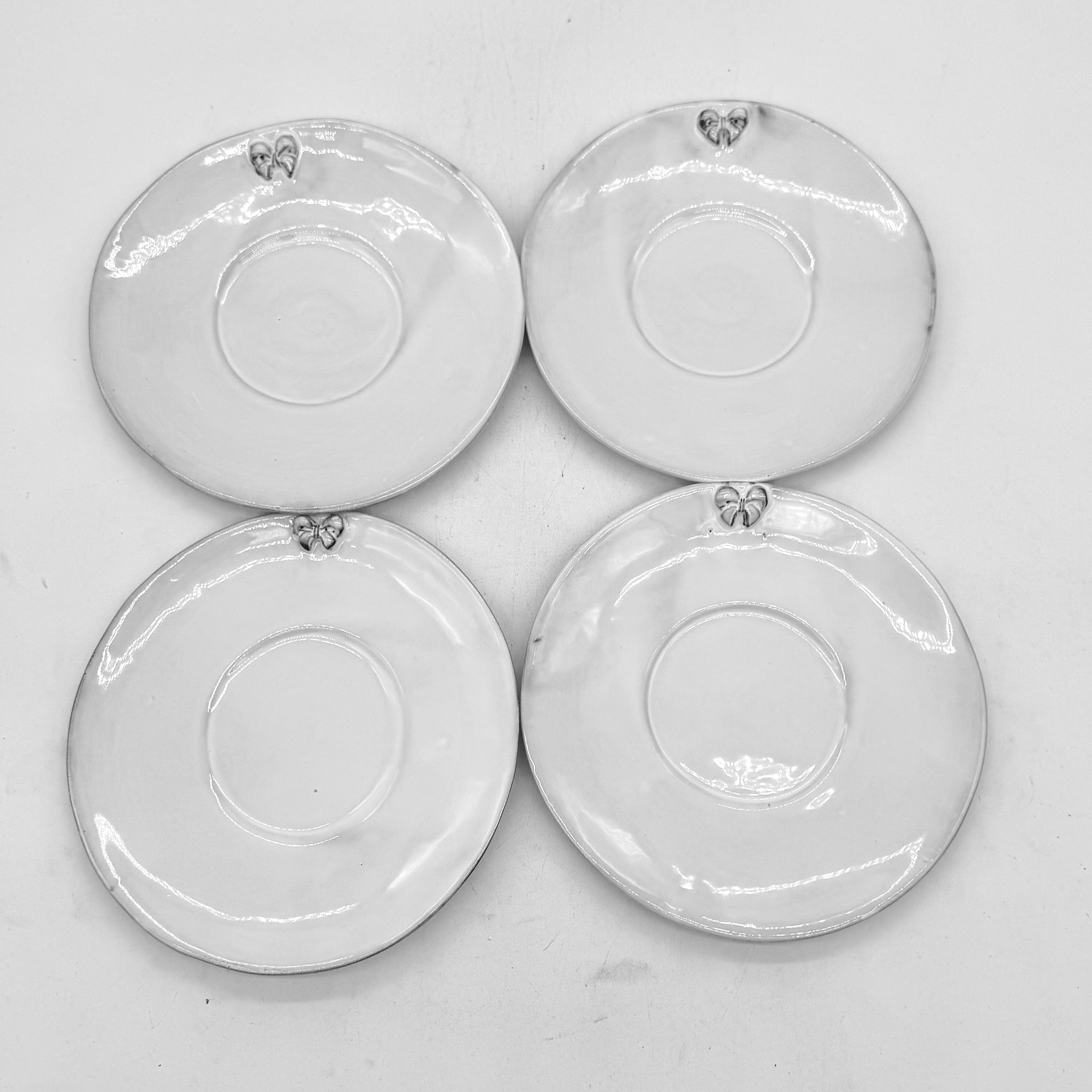 Set 4 x Soucoupe nœud Marie-Antoinette