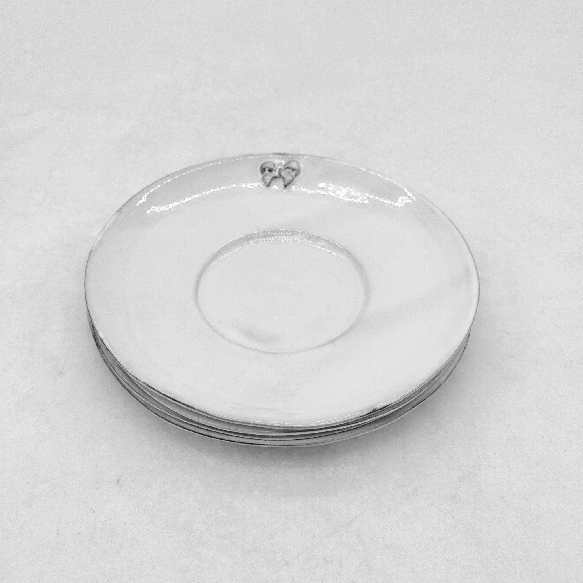 Set 4 x Soucoupe nœud Marie-Antoinette