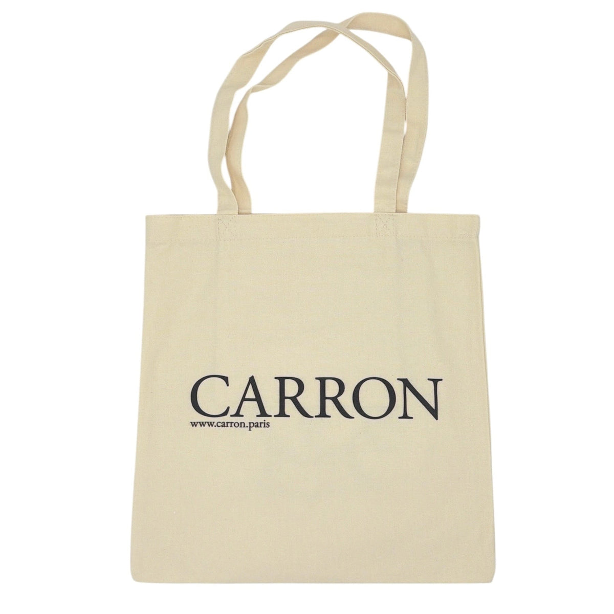 Tote CARRON - dos avec logo noir#Design_Bigoudi