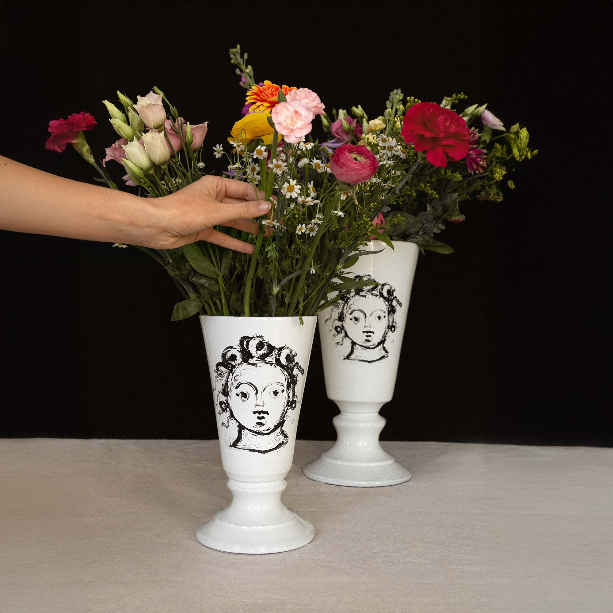 Bigoudi footed vase-CARRON-Paris