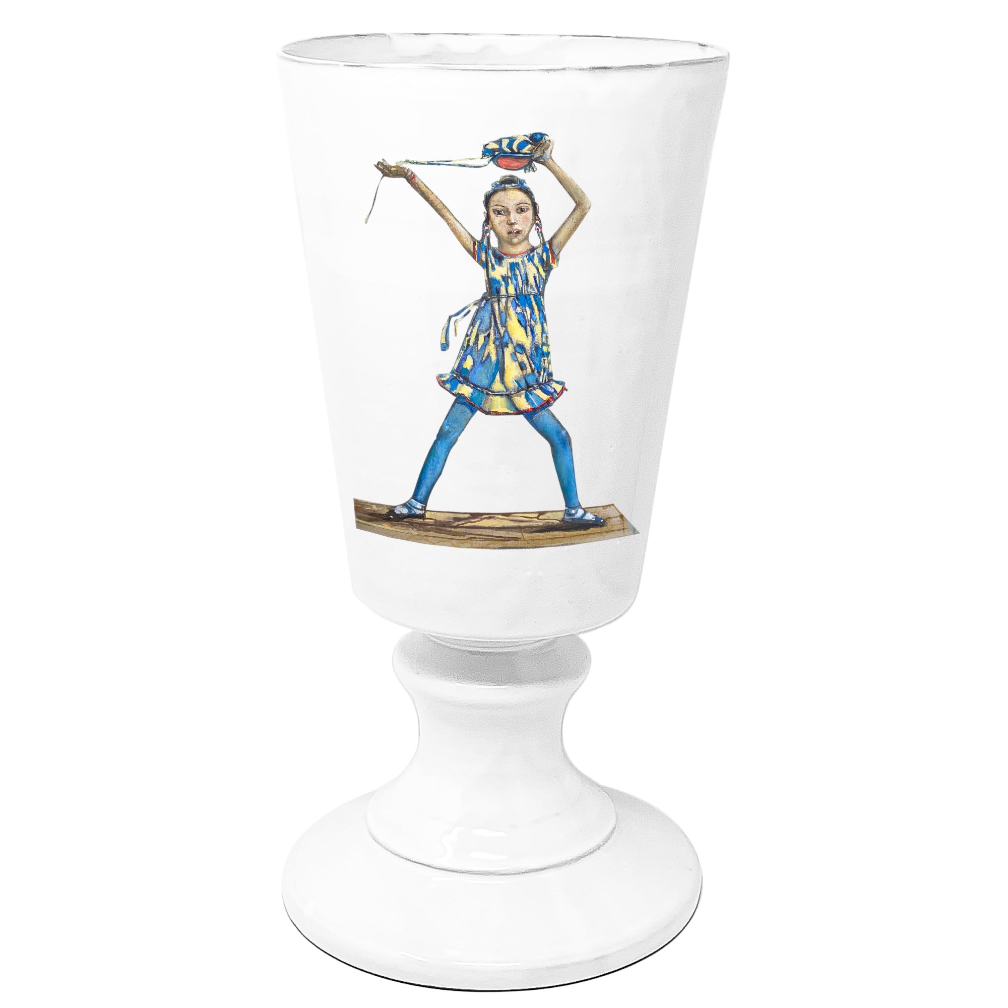 Dancer footed vase-L (⌀20 H42)-CARRON-Paris