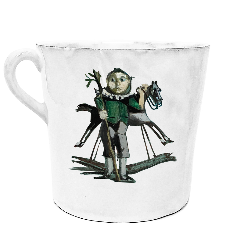 Mug Pierre Carron illustré#Illustration_The rocking horse#Type_Mug