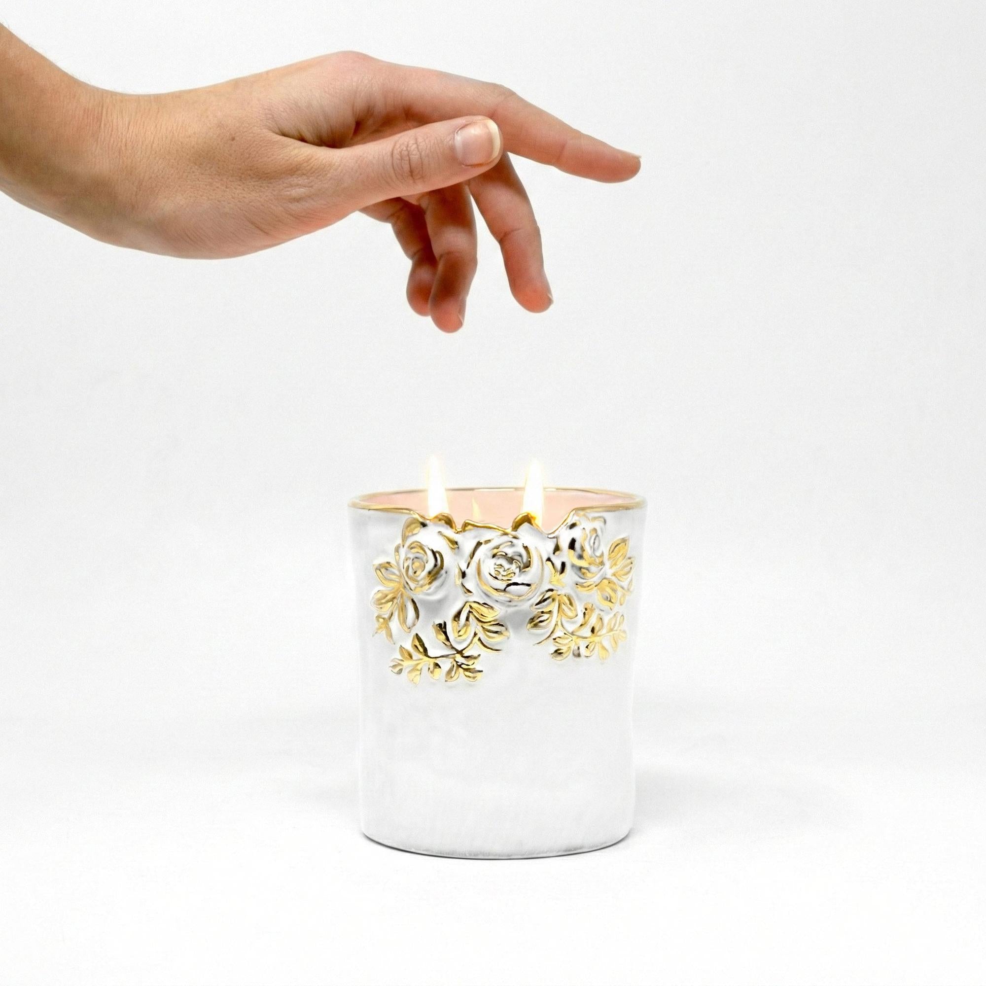 La Vie en Rose gold candle