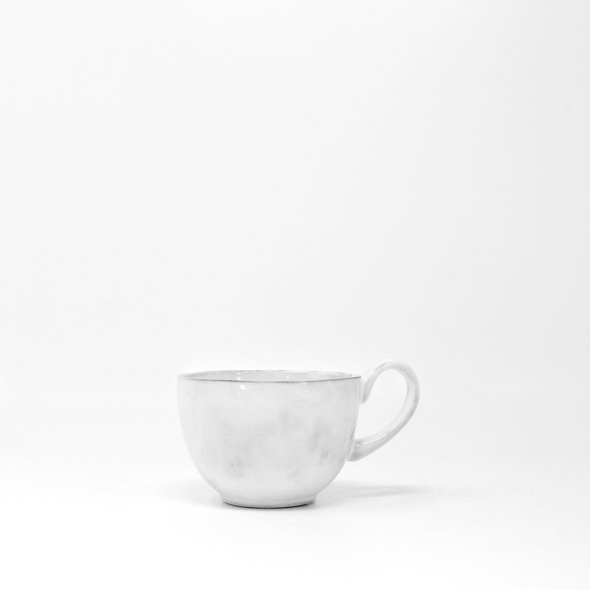 Coffee Cups & Saucers Set - handmade French faience piece by CARRON Paris