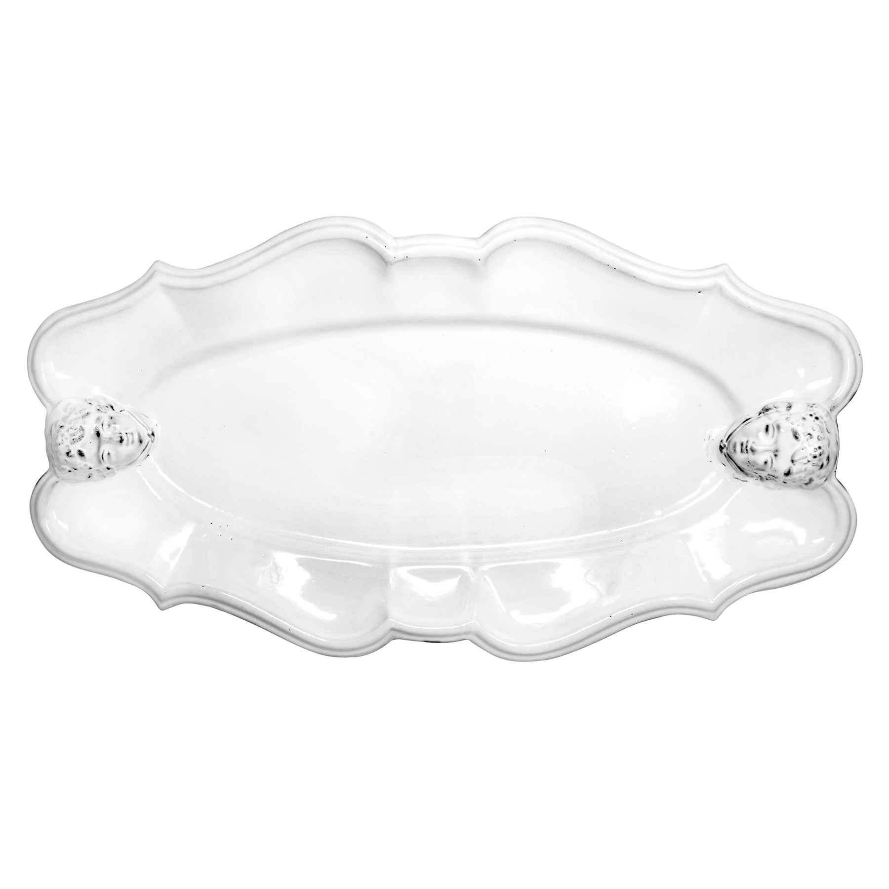 Large ovale platter Mon Ange-60x32x5-CARRON-Paris