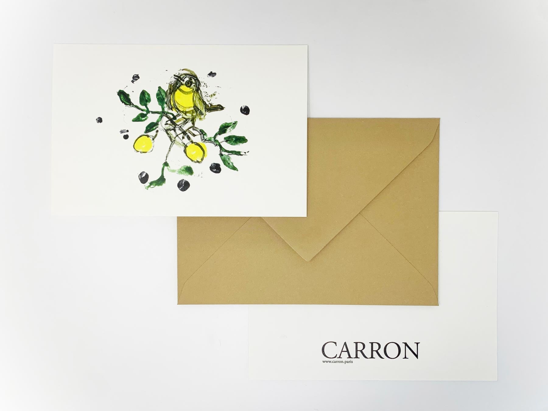 Thank you card ( x20 pack ) collection - handmade French ceramic tableware by CARRON Paris