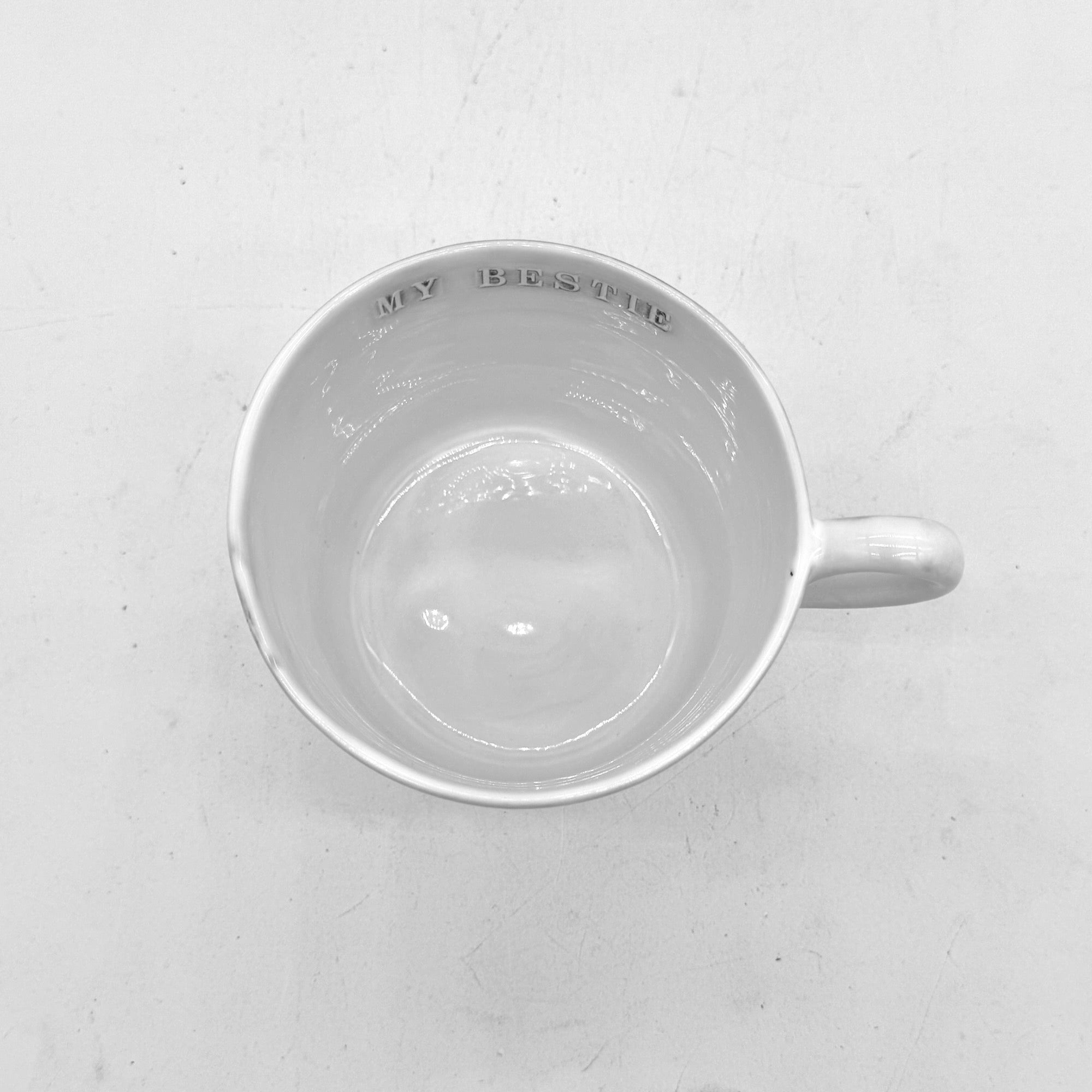 Letter seal mug with handle "L" size XL