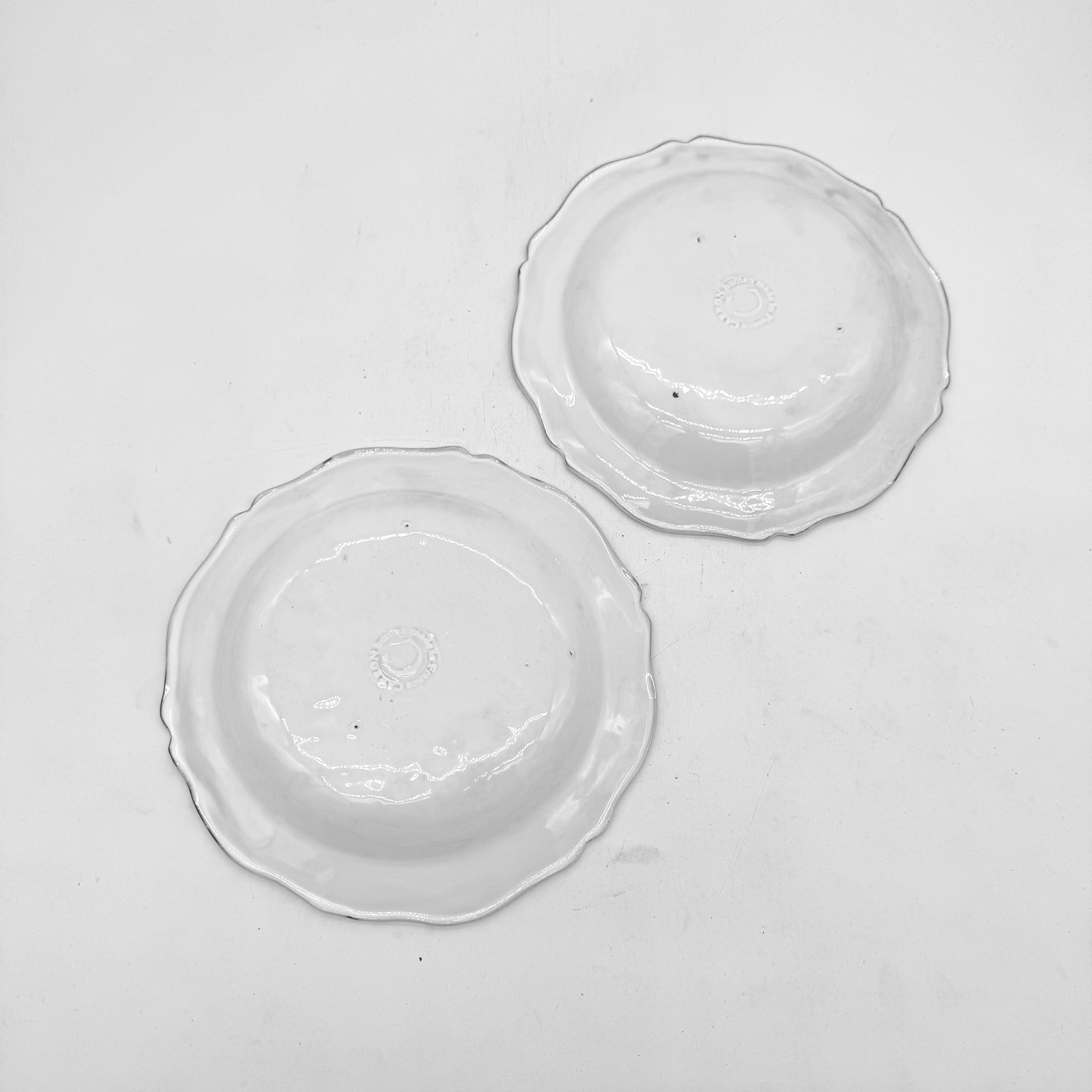 2 x Soup plate Louis XV Pivoine