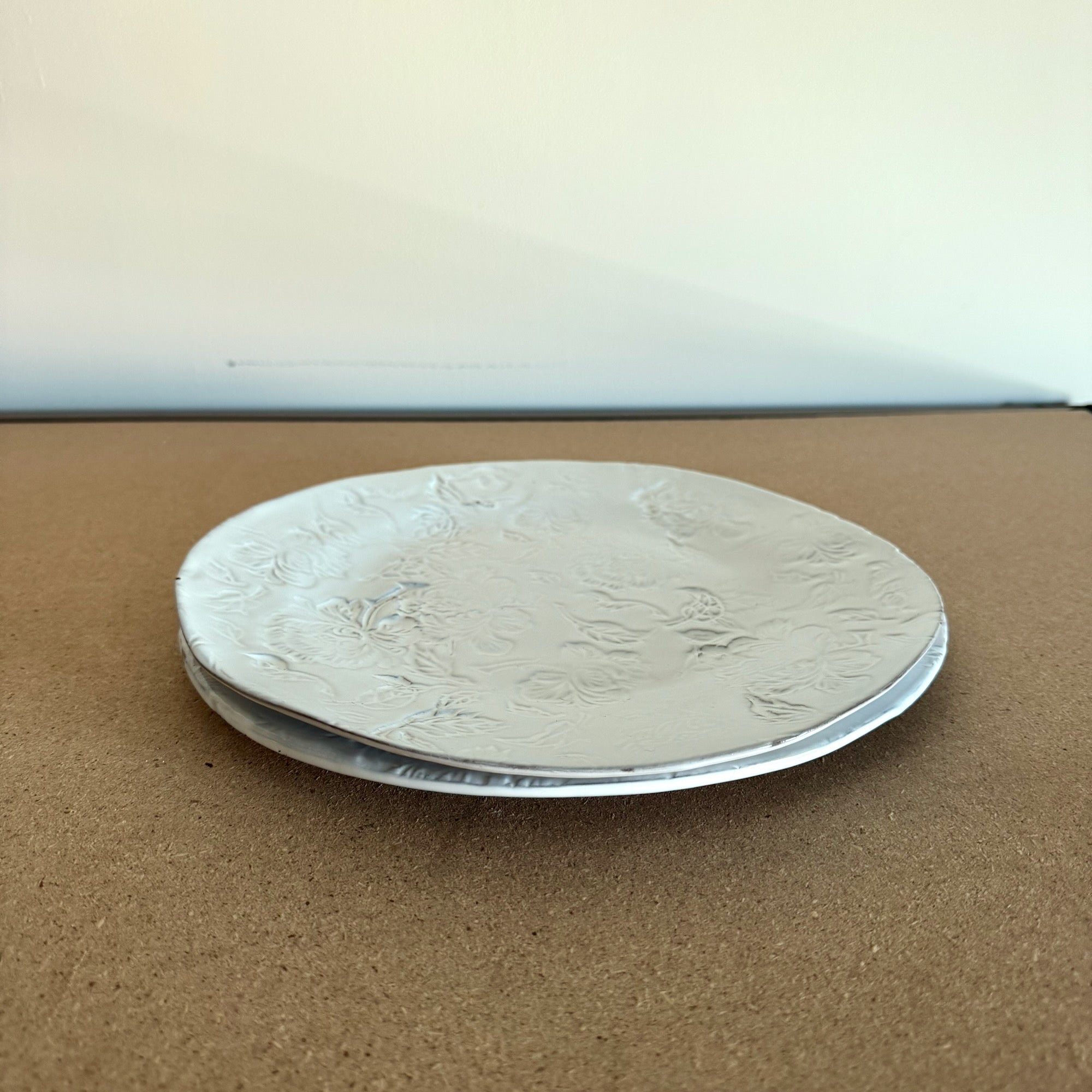 2x Assiette plate ⌀29 Pivoine
