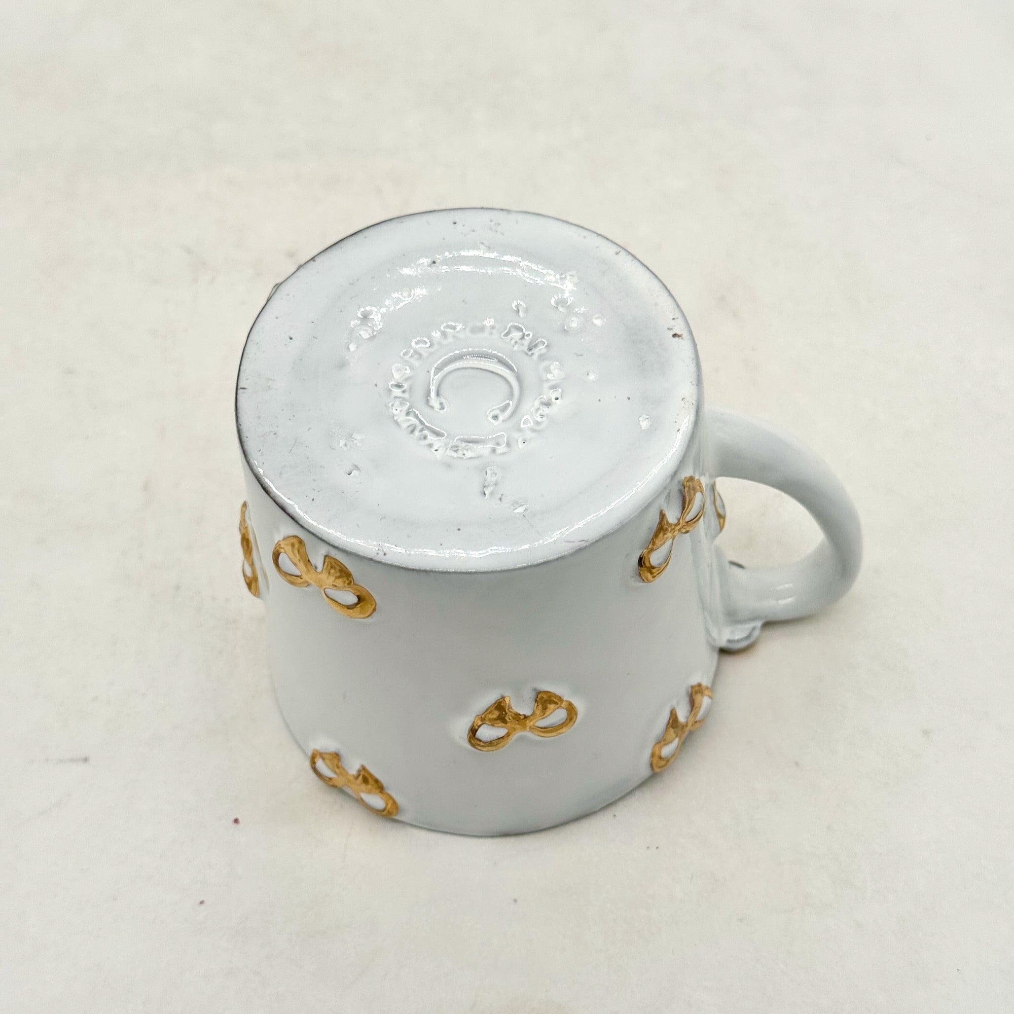 Nœud-Nœud gold mug with handle M