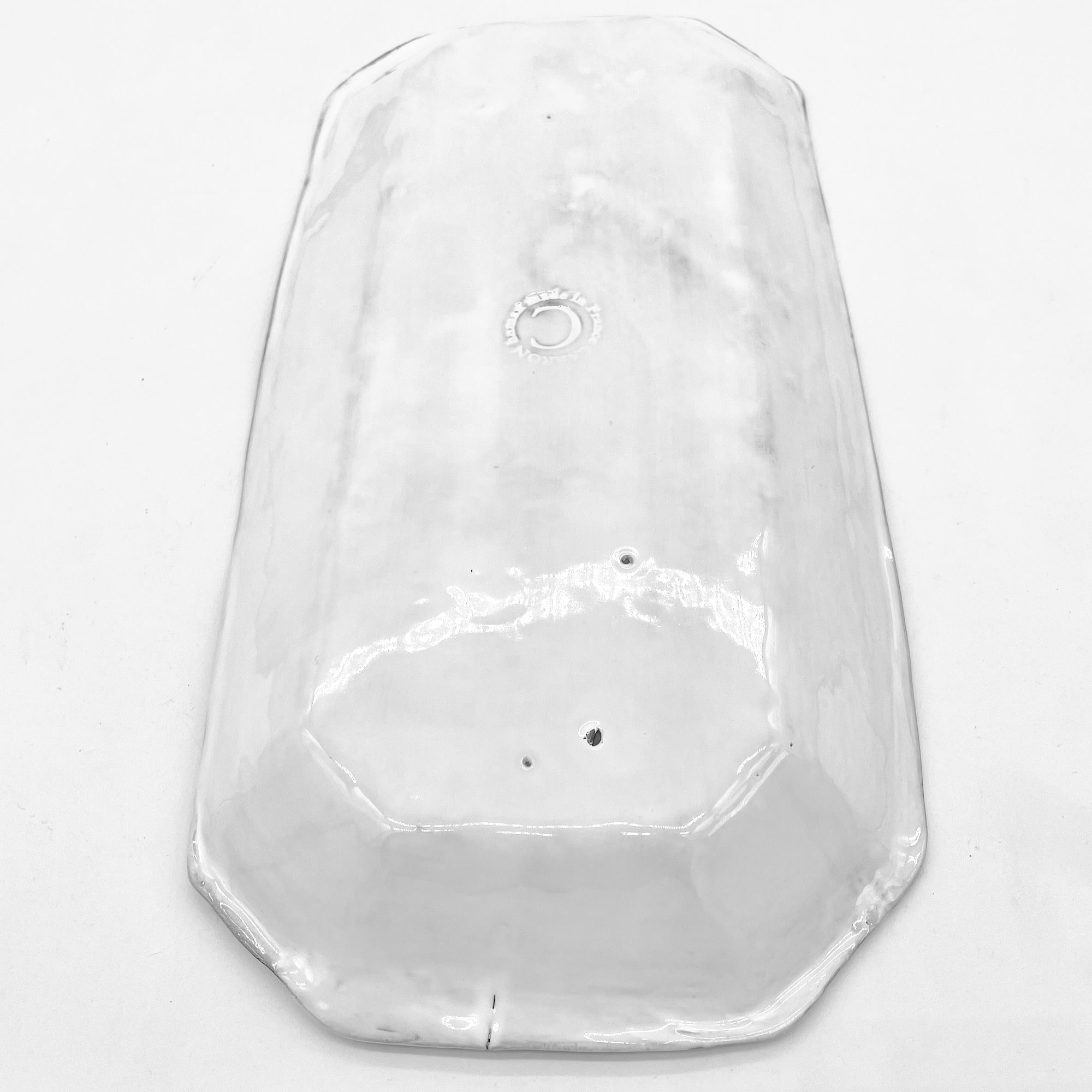 Dentelle raw clay finish platter