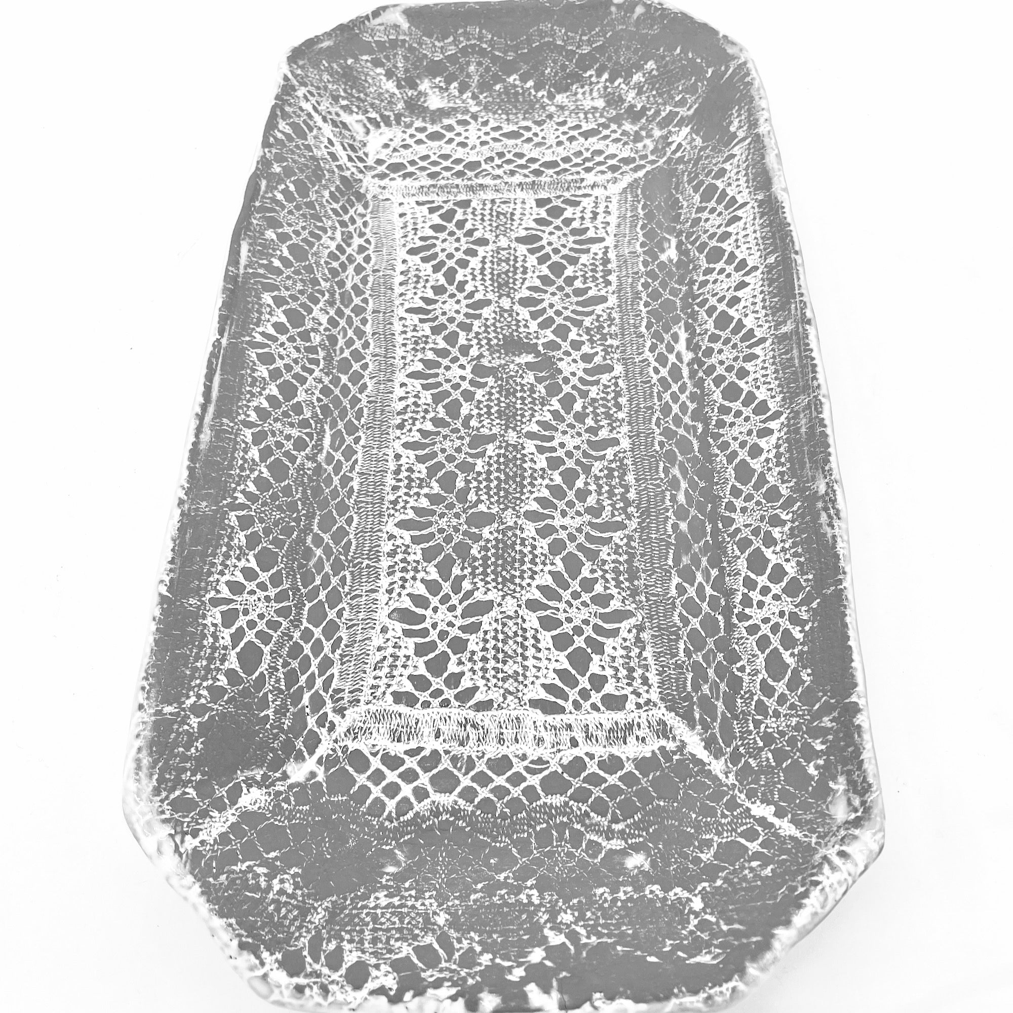 Dentelle raw clay finish platter