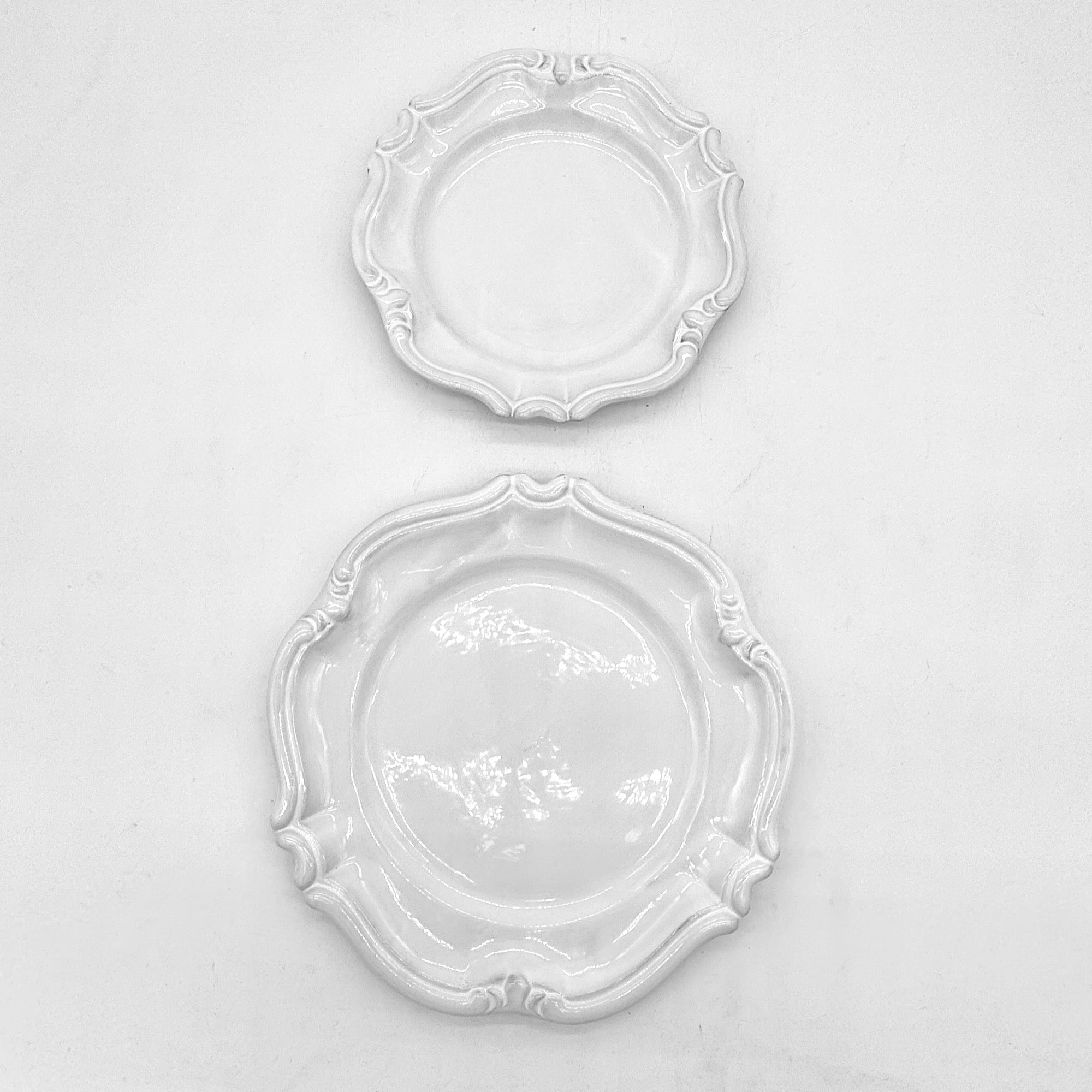 Set 1 x  assiette Saint-Jacques ⌀ 25 + 1 x assiette Saint-Jacques ⌀ 21
