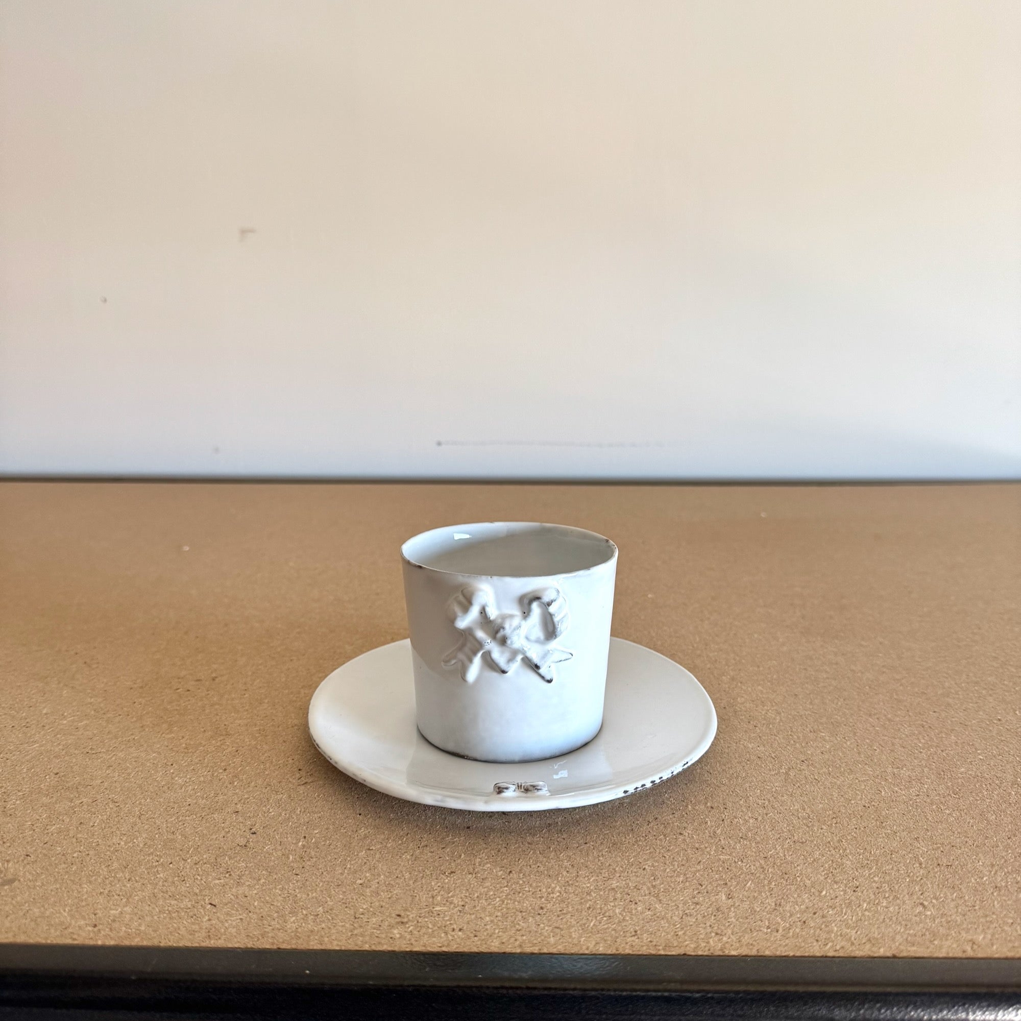Marie-Antoinette ribbon tumbler and saucer size M