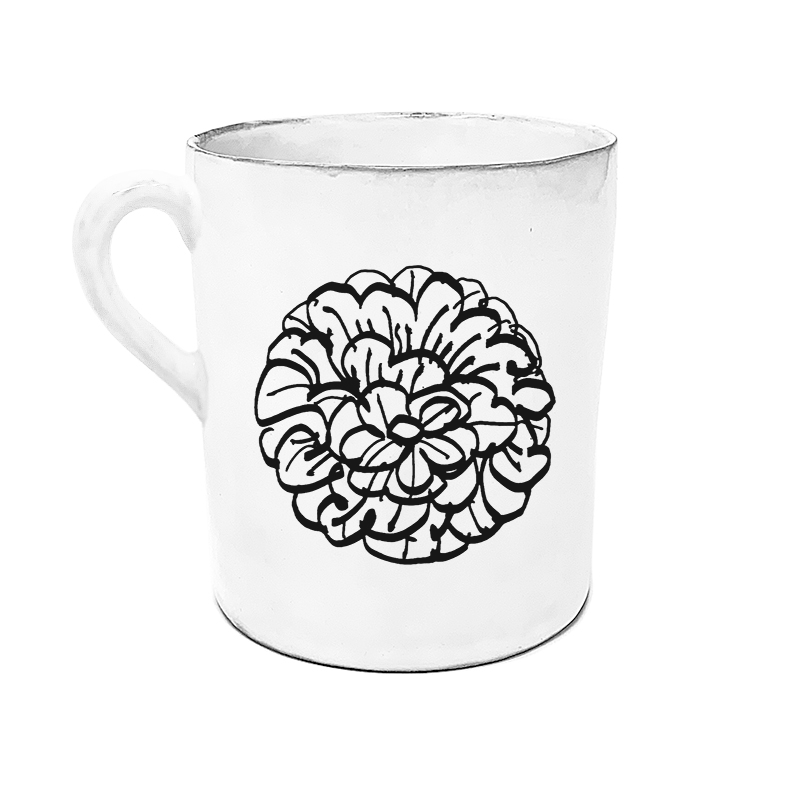 Mug Pierre Carron illustré#Illustration_Flower#Type_Mug