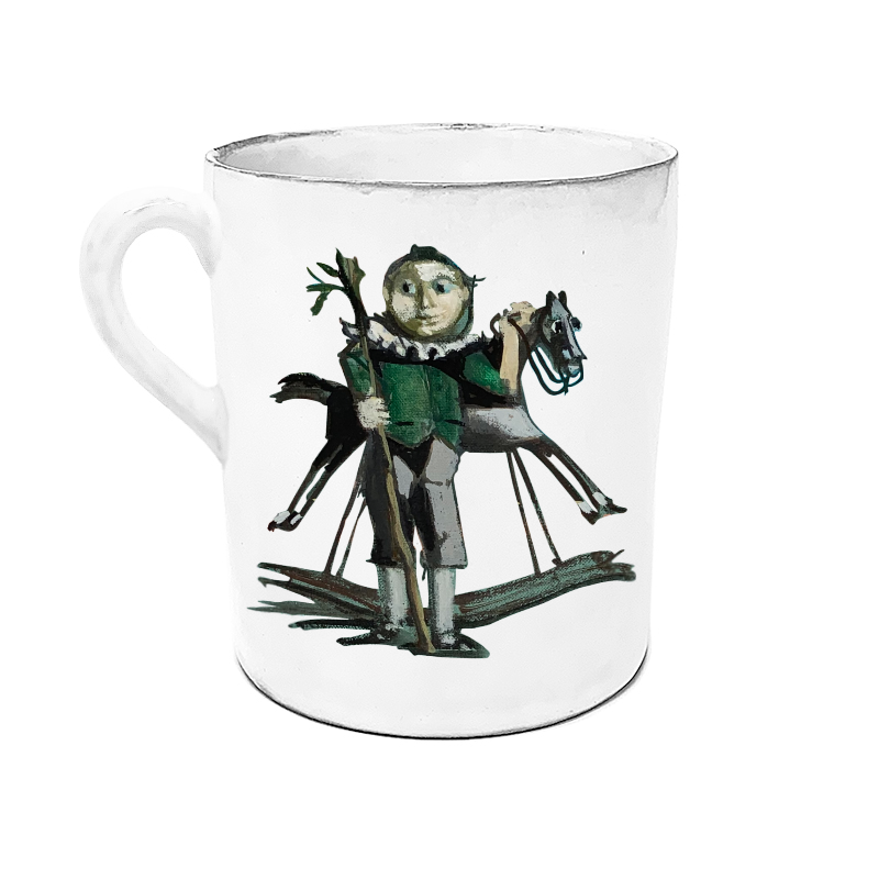 Mug Pierre Carron illustré#Illustration_The rocking horse#Type_Mug