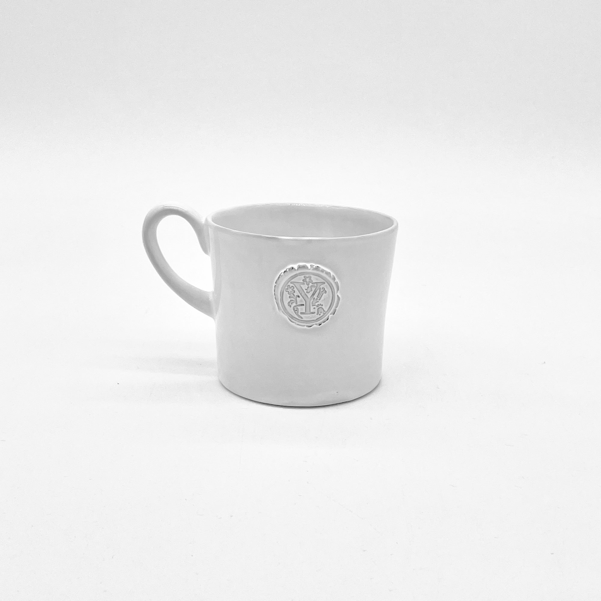 Letter seal mug with handle "Y"-CARRON-Paris