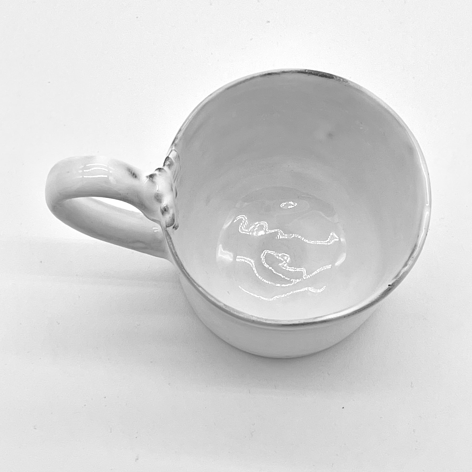 Marie-Antoinette flower mug with handle-CARRON-Paris