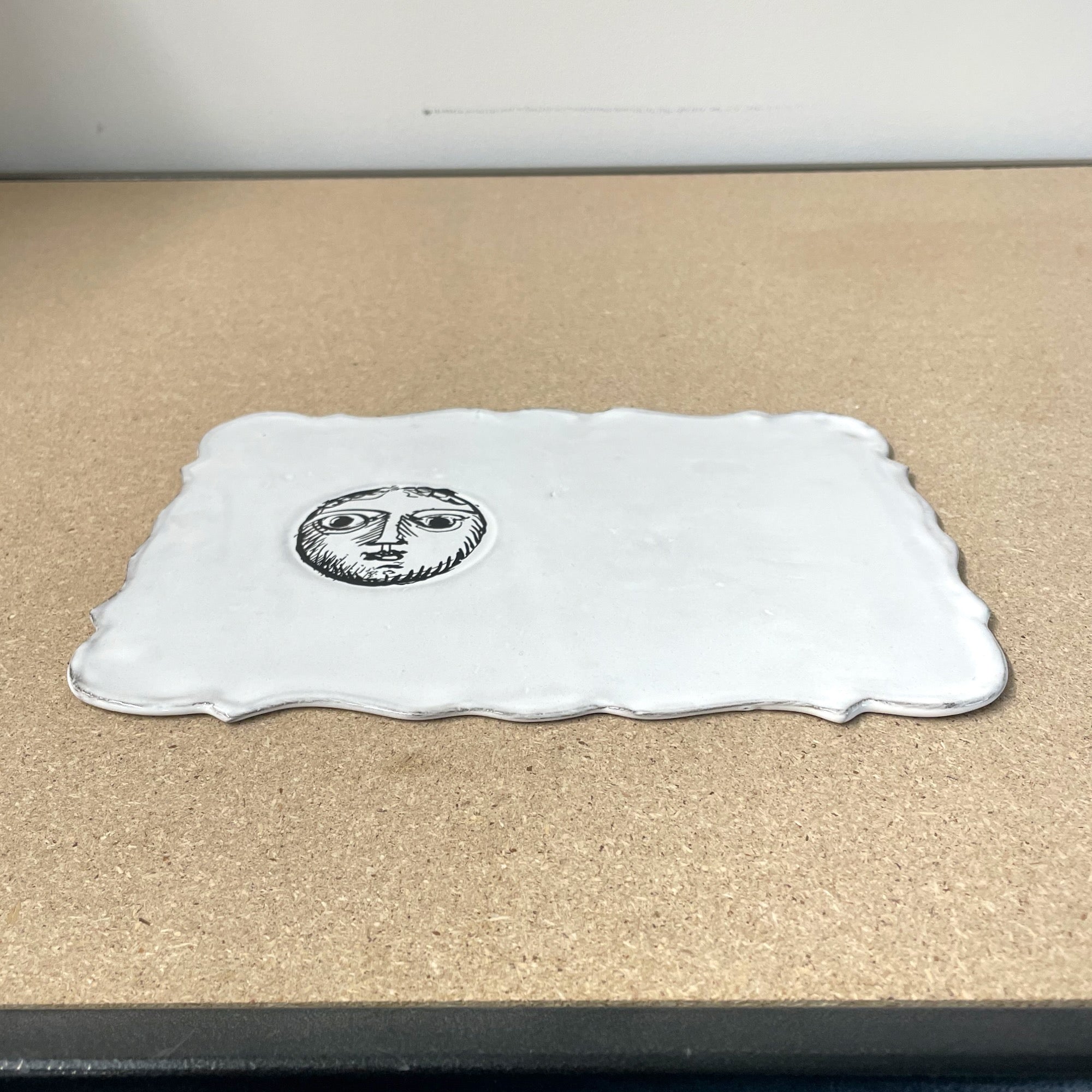 Pierre Carron rectangular saucer-23x18x0.5-CARRON-Paris