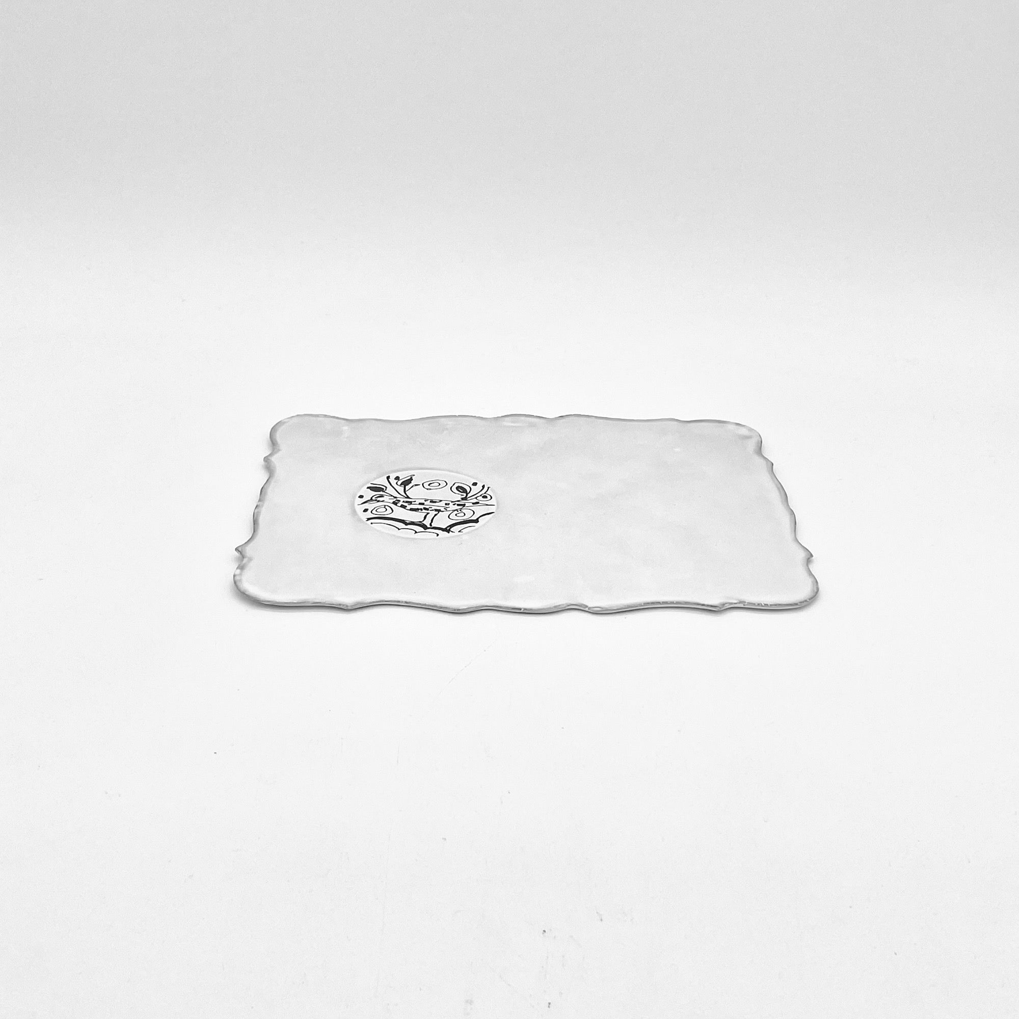 Pierre Carron rectangular saucer-CARRON-Paris