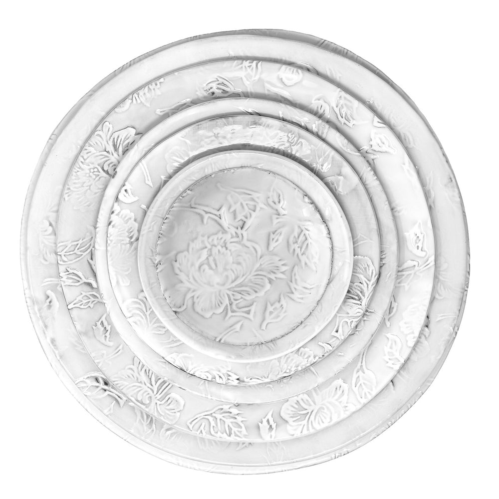 Pivoine floral handmade plate | CARRON Paris